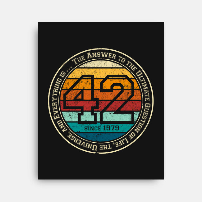 Forty-Two Vintage-None-Stretched-Canvas-DrMonekers