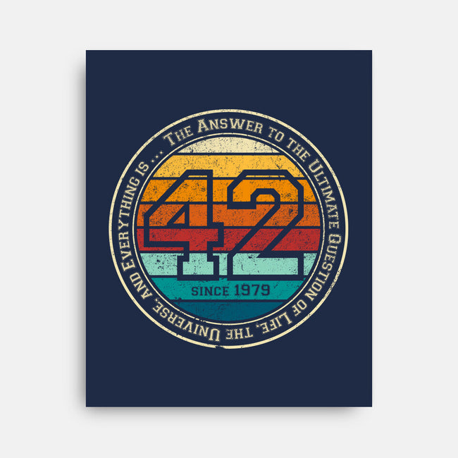 Forty-Two Vintage-None-Stretched-Canvas-DrMonekers