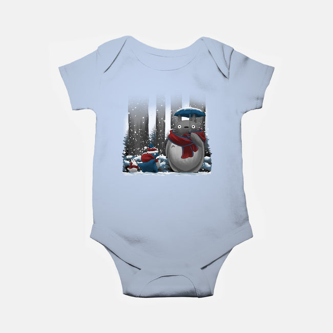 Neighbor In Snow-Baby-Basic-Onesie-rmatix