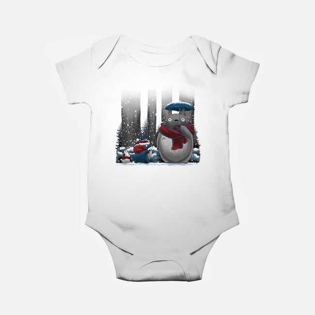 Neighbor In Snow-Baby-Basic-Onesie-rmatix