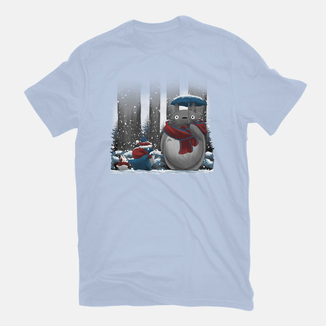 Neighbor In Snow-Womens-Fitted-Tee-rmatix