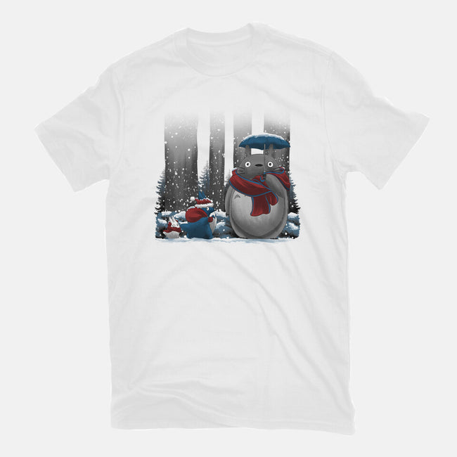 Neighbor In Snow-Womens-Fitted-Tee-rmatix
