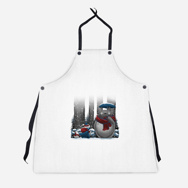 Neighbor In Snow-Unisex-Kitchen-Apron-rmatix