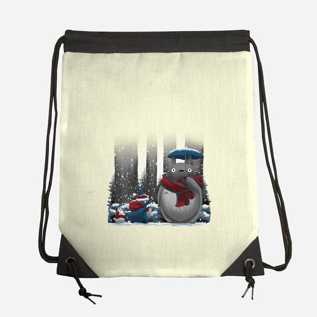 Neighbor In Snow-None-Drawstring-Bag-rmatix