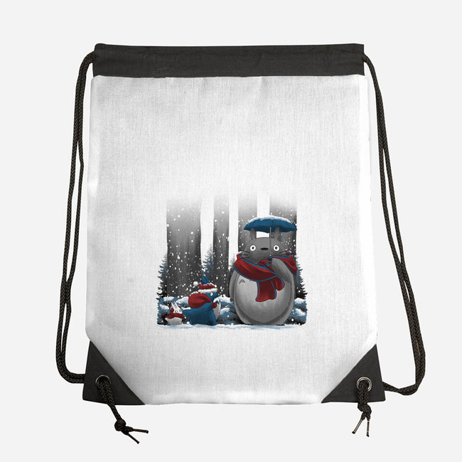 Neighbor In Snow-None-Drawstring-Bag-rmatix