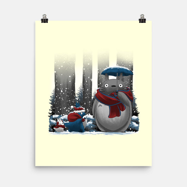Neighbor In Snow-None-Matte-Poster-rmatix