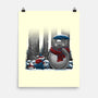 Neighbor In Snow-None-Matte-Poster-rmatix