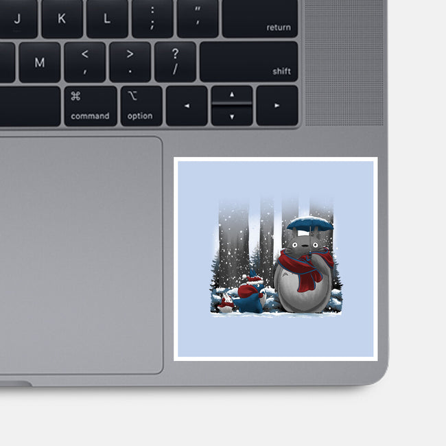 Neighbor In Snow-None-Glossy-Sticker-rmatix