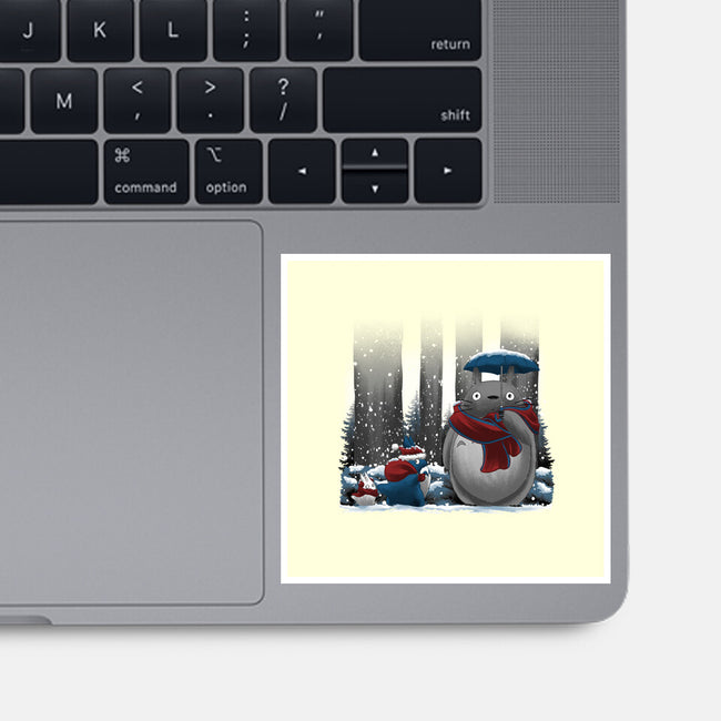 Neighbor In Snow-None-Glossy-Sticker-rmatix