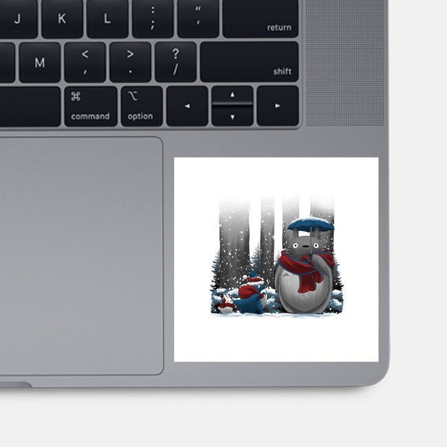 Neighbor In Snow-None-Glossy-Sticker-rmatix