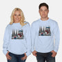 Neighbor In Snow-Unisex-Crew Neck-Sweatshirt-rmatix