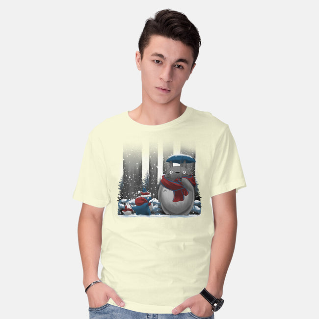 Neighbor In Snow-Mens-Basic-Tee-rmatix