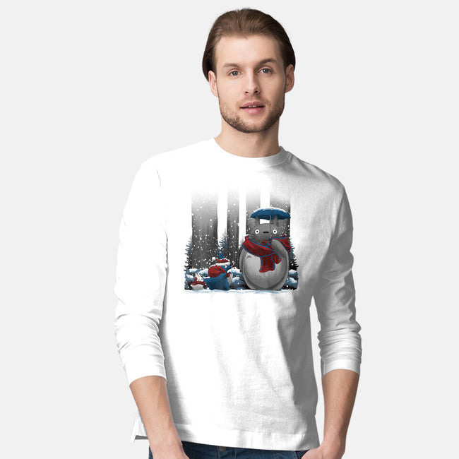 Neighbor In Snow-Mens-Long Sleeved-Tee-rmatix