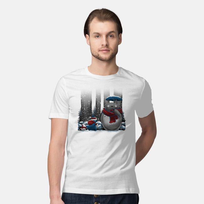 Neighbor In Snow-Mens-Premium-Tee-rmatix
