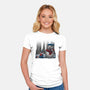 Neighbor In Snow-Womens-Fitted-Tee-rmatix