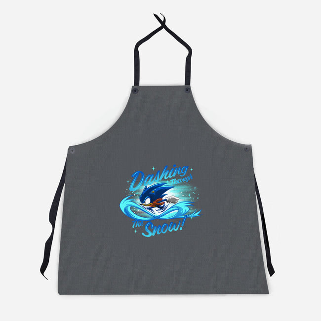 Dashing Through-Unisex-Kitchen-Apron-rmatix