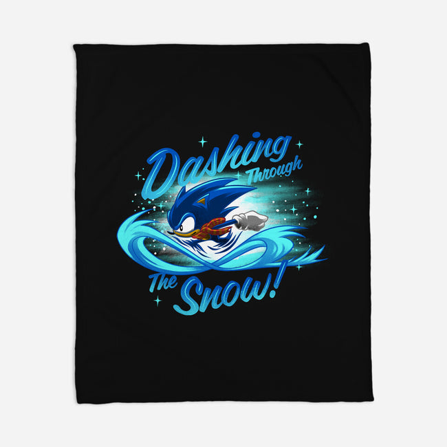 Dashing Through-None-Fleece-Blanket-rmatix