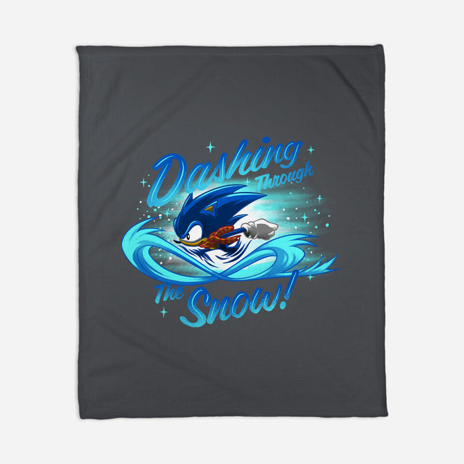 Dashing Through-None-Fleece-Blanket-rmatix