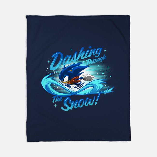 Dashing Through-None-Fleece-Blanket-rmatix
