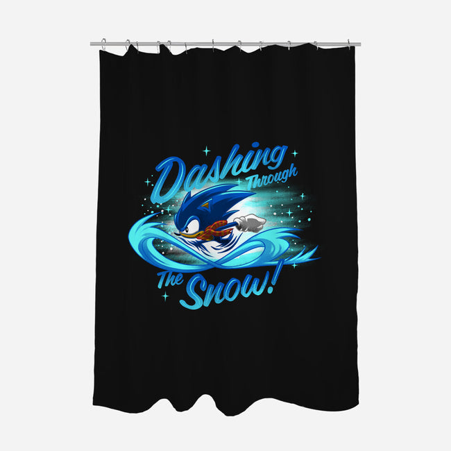 Dashing Through-None-Polyester-Shower Curtain-rmatix