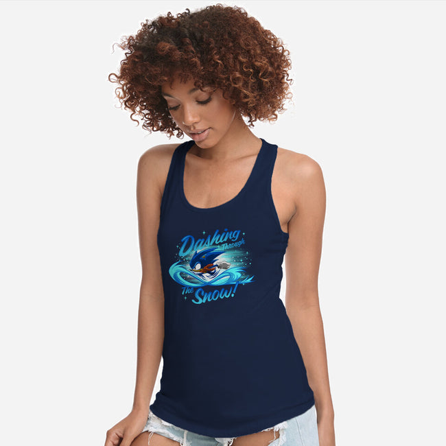 Dashing Through-Womens-Racerback-Tank-rmatix