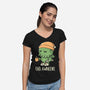 Evil Awakens-Womens-V-Neck-Tee-koalastudio