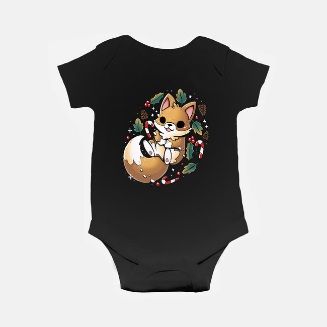 GingerBread Fox-Baby-Basic-Onesie-Vallina84