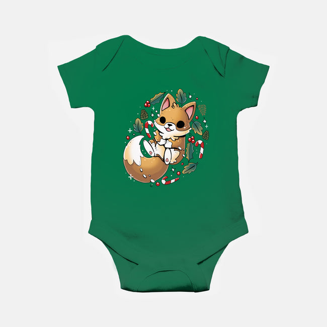 GingerBread Fox-Baby-Basic-Onesie-Vallina84