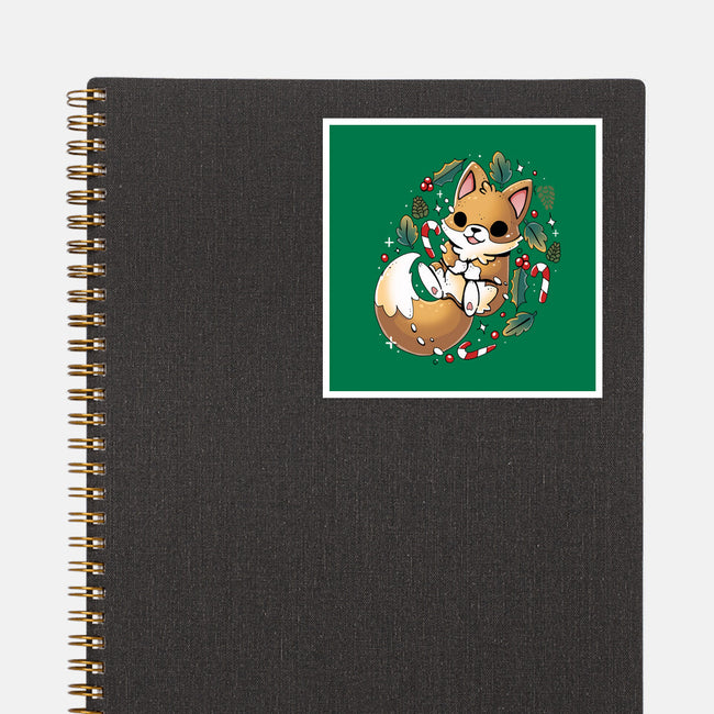 GingerBread Fox-None-Glossy-Sticker-Vallina84
