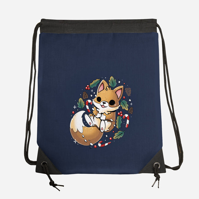 GingerBread Fox-None-Drawstring-Bag-Vallina84