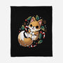 GingerBread Fox-None-Fleece-Blanket-Vallina84