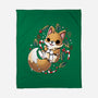 GingerBread Fox-None-Fleece-Blanket-Vallina84