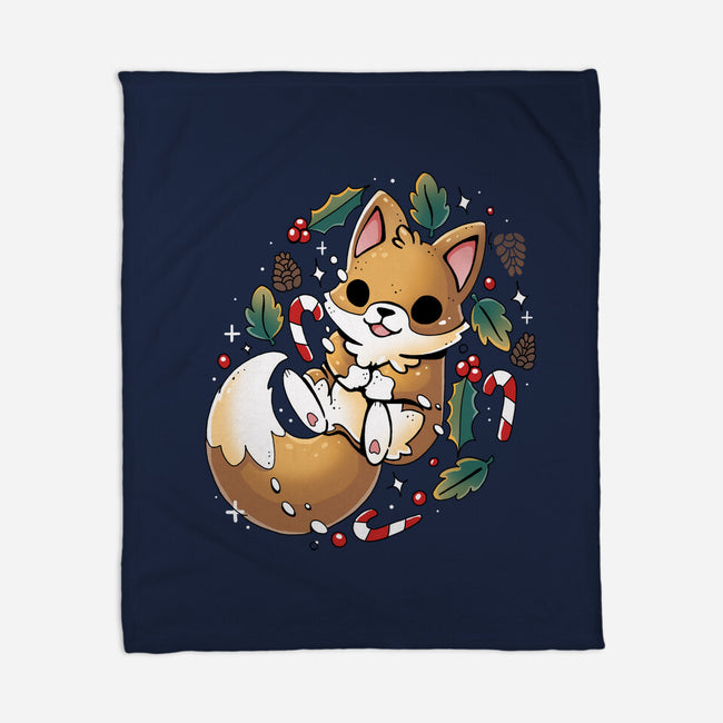 GingerBread Fox-None-Fleece-Blanket-Vallina84