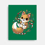 GingerBread Fox-None-Stretched-Canvas-Vallina84