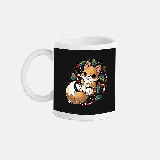 GingerBread Fox-None-Mug-Drinkware-Vallina84
