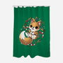 GingerBread Fox-None-Polyester-Shower Curtain-Vallina84