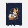 GingerBread Fox-None-Polyester-Shower Curtain-Vallina84
