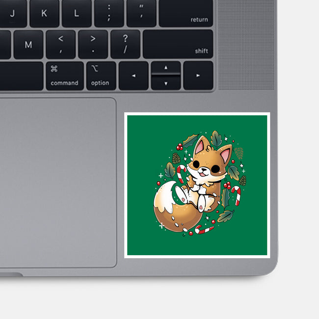 GingerBread Fox-None-Glossy-Sticker-Vallina84