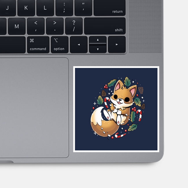 GingerBread Fox-None-Glossy-Sticker-Vallina84