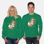GingerBread Fox-Unisex-Crew Neck-Sweatshirt-Vallina84