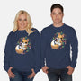 GingerBread Fox-Unisex-Crew Neck-Sweatshirt-Vallina84