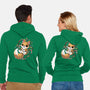 GingerBread Fox-Unisex-Zip-Up-Sweatshirt-Vallina84