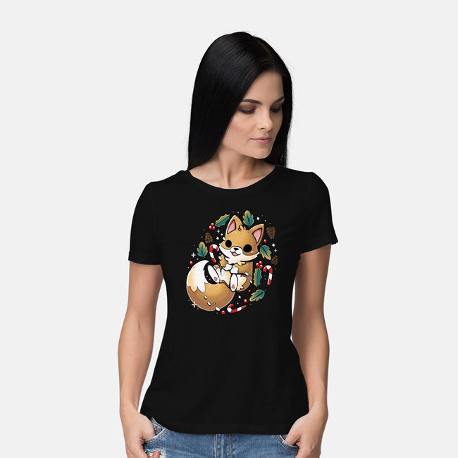 GingerBread Fox-Womens-Basic-Tee-Vallina84