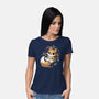 GingerBread Fox-Womens-Basic-Tee-Vallina84