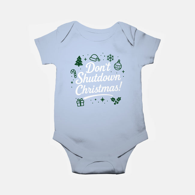Don't Shutdown Christmas-Baby-Basic-Onesie-Boggs Nicolas