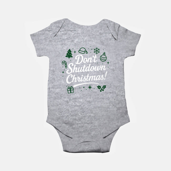 Don't Shutdown Christmas-Baby-Basic-Onesie-Boggs Nicolas
