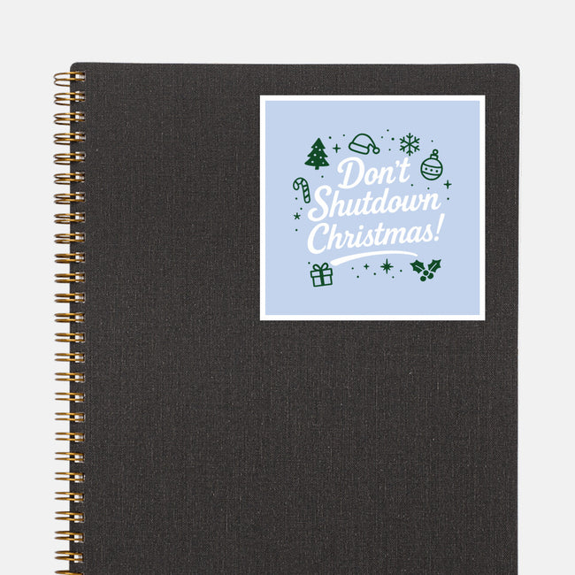 Don't Shutdown Christmas-None-Glossy-Sticker-Boggs Nicolas