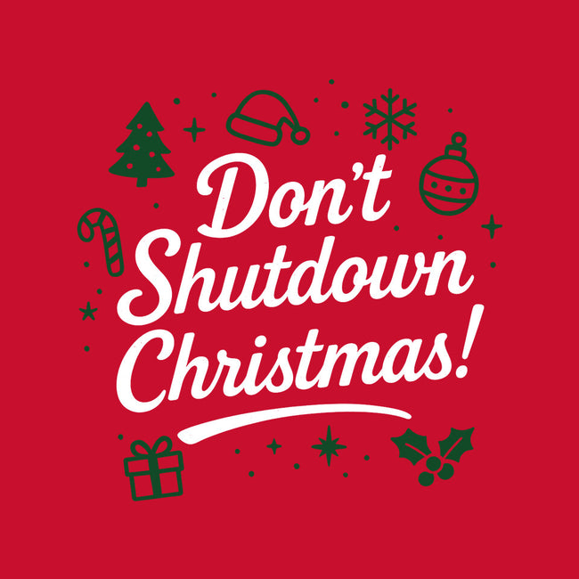 Don't Shutdown Christmas-Womens-Fitted-Tee-Boggs Nicolas