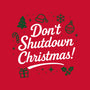 Don't Shutdown Christmas-Womens-Fitted-Tee-Boggs Nicolas