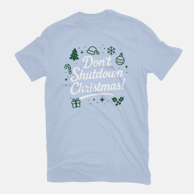 Don't Shutdown Christmas-Womens-Fitted-Tee-Boggs Nicolas
